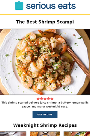 The Best Shrimp Scampi