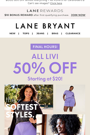 📢 FINAL HOURS! ALL LIVI 50% OFF