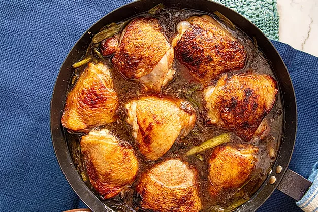 Soy Sauce–Braised Chicken Thighs