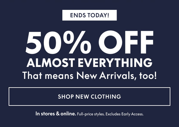 50% Off Almost Everything