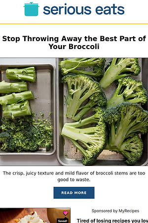 Stop Throwing Away the Tastiest Part of Your Broccoli