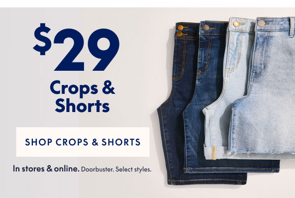 Crops & Shorts $29