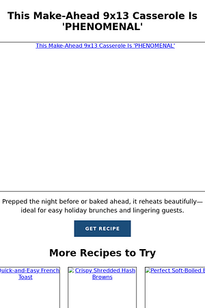 This Make-Ahead 9x13 Casserole Is 'PHENOMENAL'