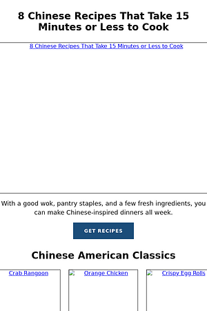 8 Chinese Recipes That Take 15 Minutes or Less to Cook