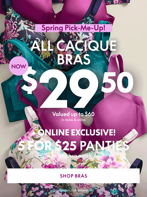 Shop Bras $29.50