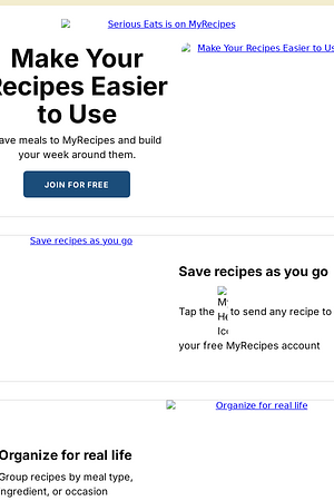 Don't Let Recipes Sit in Your Inbox