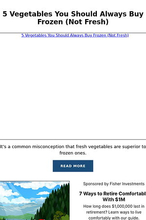 5 Vegetables You Should Always Buy Frozen (Not Fresh)