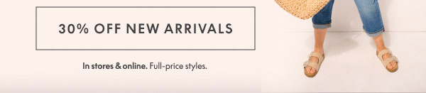 30% Off New Arrivals