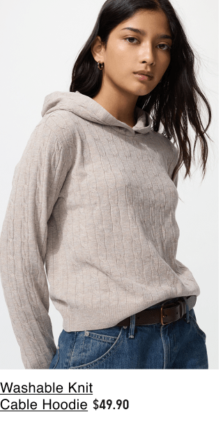 product5women0washable0knit0cable0hoodie