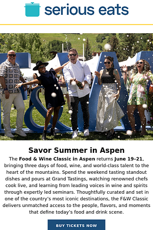 Don't Miss the Culinary Event of the Year