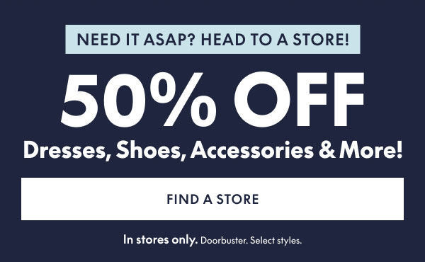 50% Off in Store