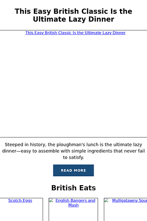 This Easy British Classic Is the Ultimate Lazy Dinner