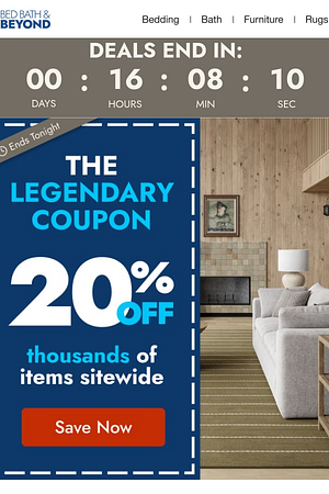 Final hours: 20% off thousands of items sitewide 🚨
