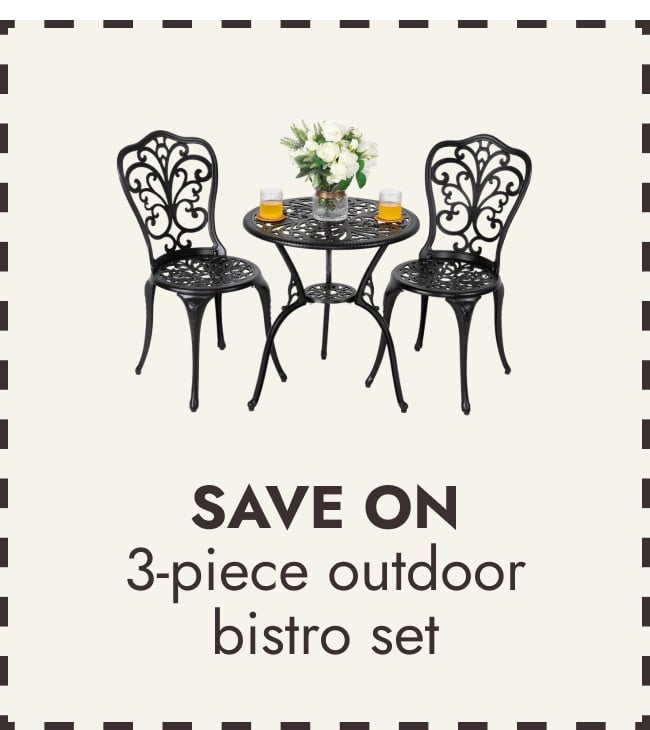 3-Piece Outdoor Bistro Set