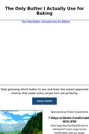 The Only Butter I Actually Use for Baking