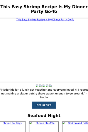 This Easy Shrimp Recipe Is My Dinner Party Go-To