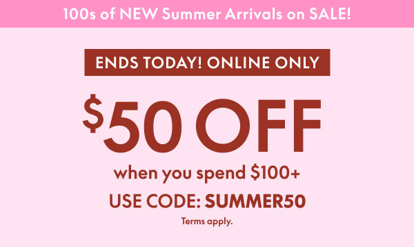 $50 Off $100+