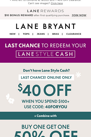 😱 LAST CHANCE! $40 OFF $100 😱