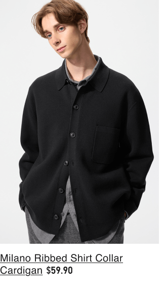 product7men0milano0ribbed0shirt0collar0cardigan