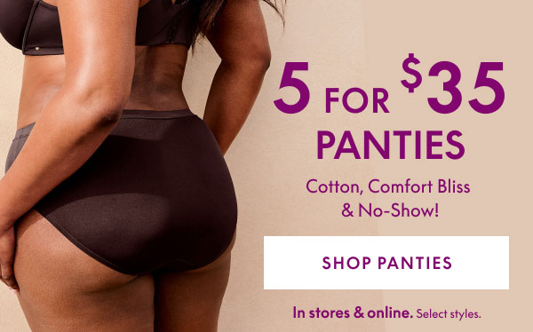 Shop Panties 5 for $35