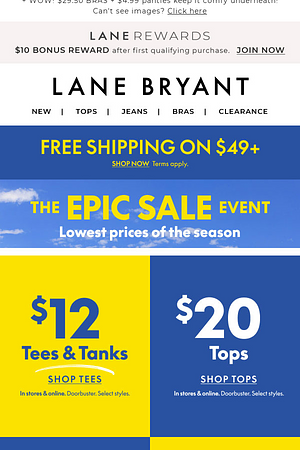SO EPIC! $12 tees, $25 shorts & MORE up to 60% OFF