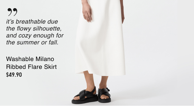 product4women0washable0milano0ribbed0flare0skirt