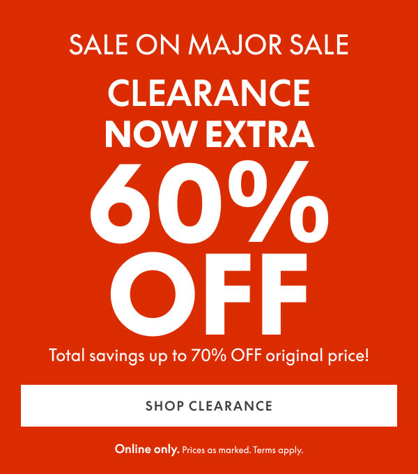60% Off Clearance