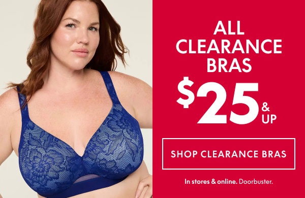 Clearance Bras $25 & Up