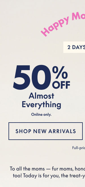 50% Off New Arrivals