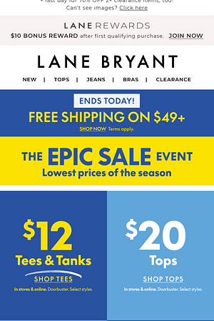 ENDS TODAY! $12 TANKS + $25 SHORTS + FREE shipping