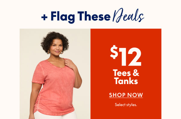 $12 Tees & Tanks
