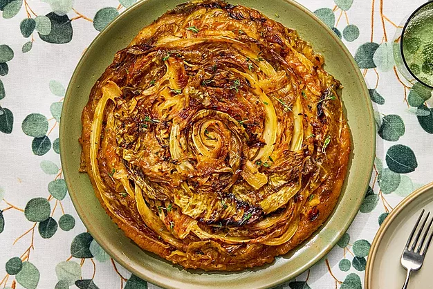 Savory Cabbage Tarte Tatin
