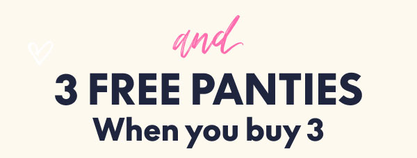 Panties Buy 3 Get 3 Free