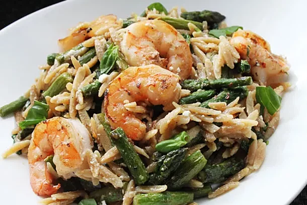 One-Pan Shrimp Orzo