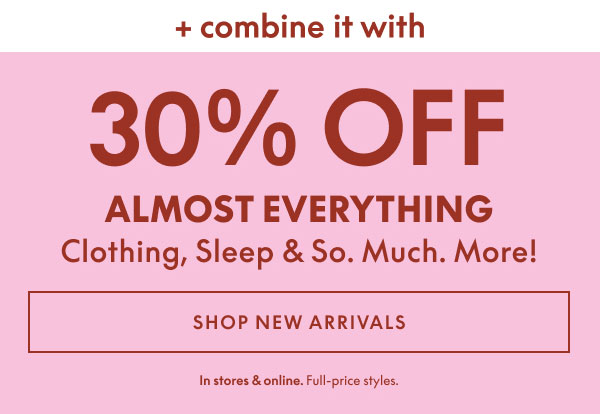 30% Off Clothing & Accessories