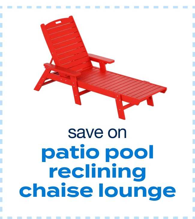 Polytrends Patio Pool Reclining Chaise Lounge
