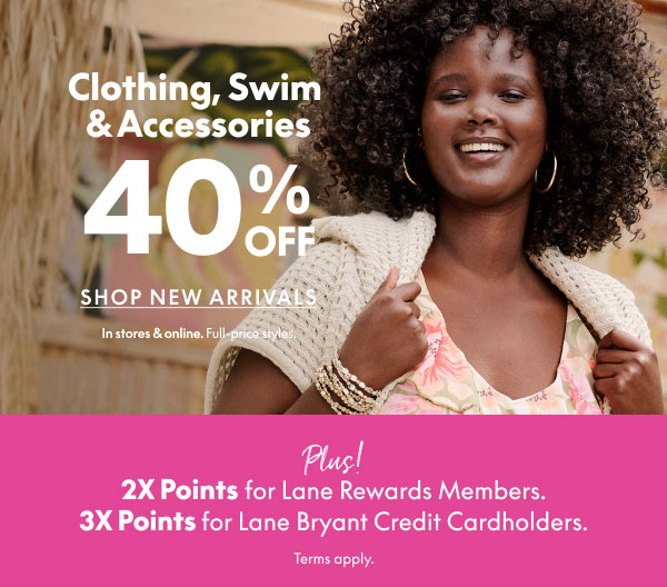 40% Off Clothing, Swim, and Accessories