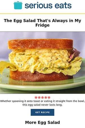 The Egg Salad That's Always in My Fridge