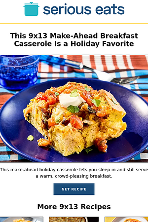 This 9x13 Make-Ahead Breakfast Casserole Is a Holiday Favorite