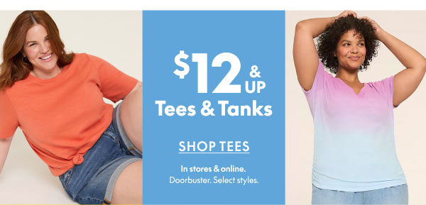 $12 Tees & Tanks
