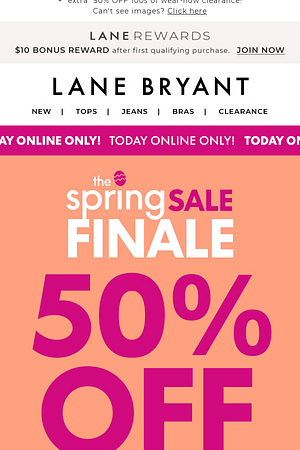 50% OFF SITEWIDE starts NOW (BRAS, too!) TODAY ONLY