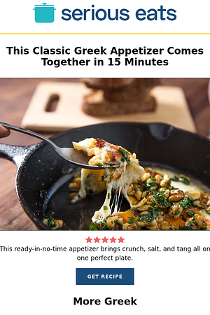 This Classic Greek Appetizer Comes Together in 15 Minutes