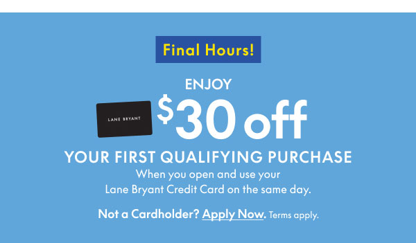 Apply Our Credit Card Now