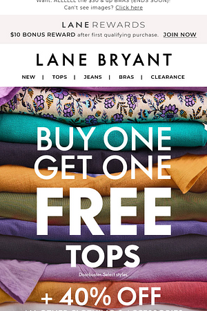 Need: BOGO FREE tops for spring