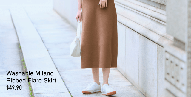 hero0women0washable0milano0ribbed0flare0skirt