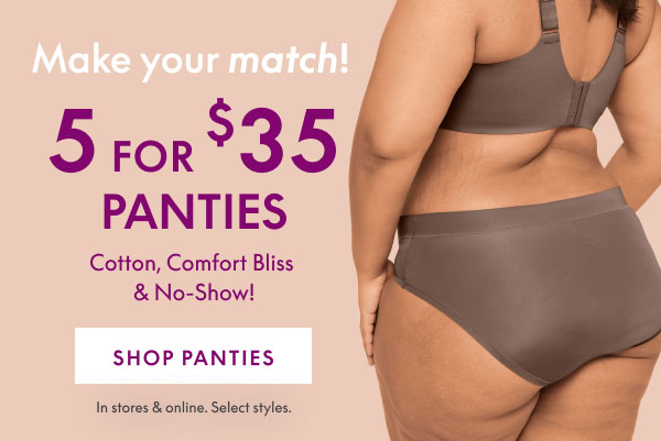 Shop Panties 5 for $35