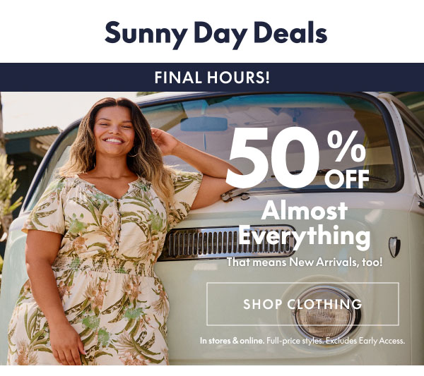 50% Off Almost Everything