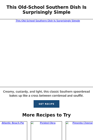 This Old-School Southern Dish Is Surprisingly Simple