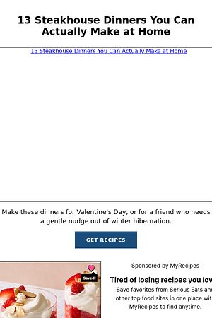 13 Steakhouse Dinners You Can Actually Make at Home