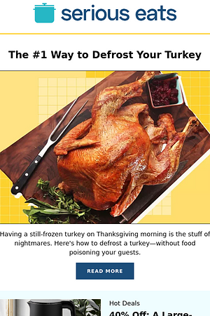 The #1 Way to Defrost Your Turkey